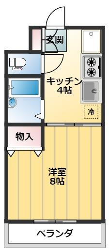 【間取り】 | 【学生用プラン】　サンパレス | ※反転の場合あり
