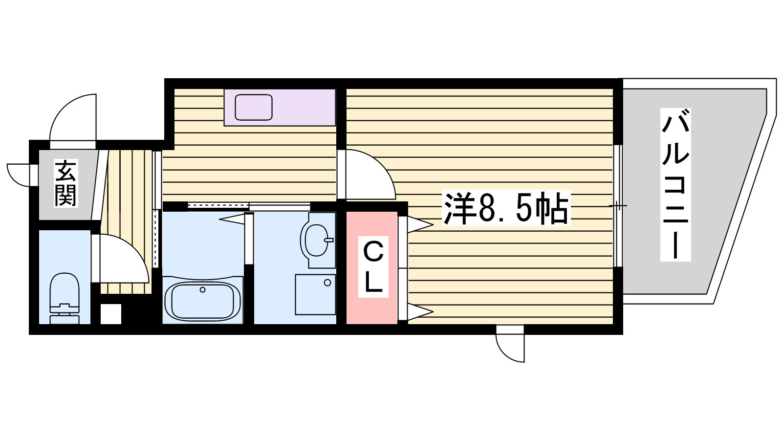 カレント　スクエアの間取り