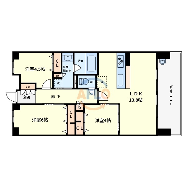 ハルモシティの間取り|ハルモシティ　