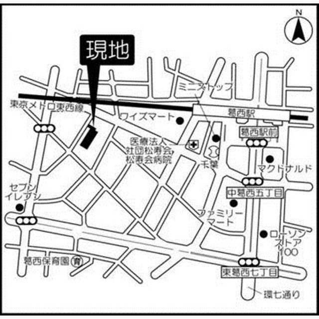 ソレアード葛西の地図