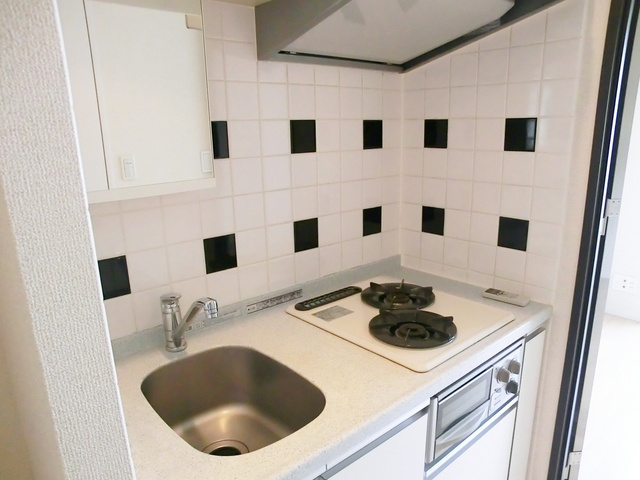 エクシム西巣鴨のキッチン|2口ガスコンロ完備！