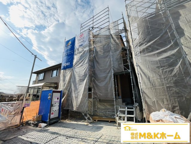 知多市南粕谷2丁目　全2棟　1号棟の前面道路含む現地写真|R7.12.18撮影　24時間換気システム搭載♪