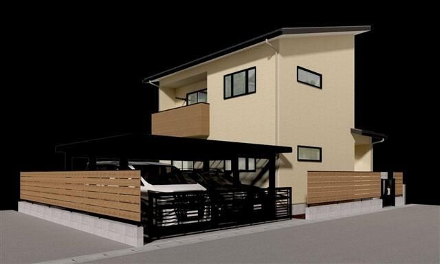 庄栄町戸建の駐車場