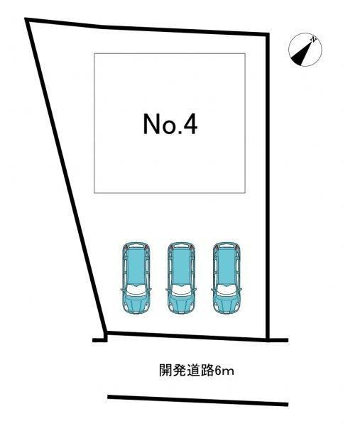 知多市日長字坂ブタ　No.4の区画図|区画図