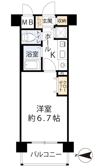 【間取り】 | エイペックス天神橋Ⅰ
