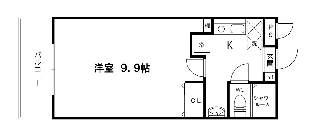 ベルシティエクセル泉の間取り