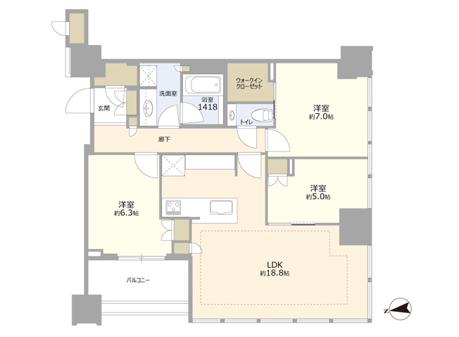 【間取り】 | 白金ザ・スカイ