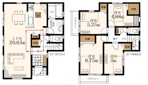 青葉区大場町新築戸建　全一棟　第6期の画像