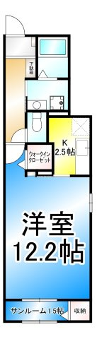 メゾンラテ稲葉の間取り