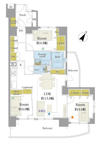 【間取り】 | 三田シティハウス
