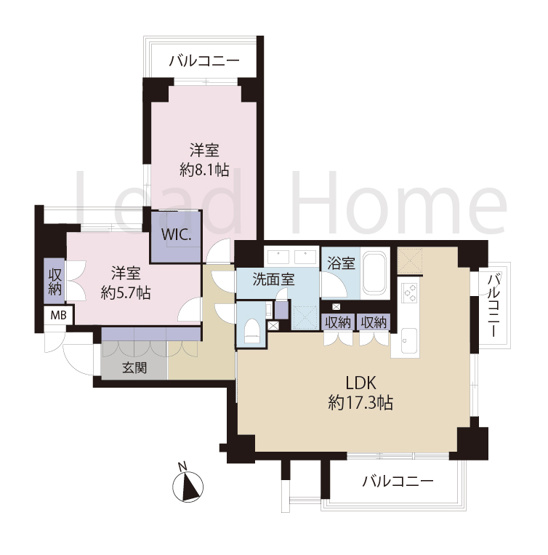 【間取り】 | ヴィラージュ南青山