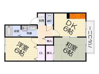 【間取り】 | 宗久園ハイツB棟