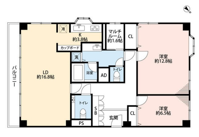 【間取り】 | 麻布広尾ナショナルコート