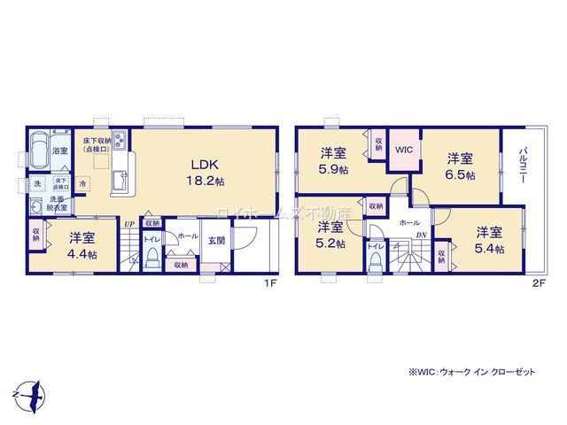 【間取り】 | 日進市浅田平子１丁目338『仲介料無料』新築戸建て | 1号棟