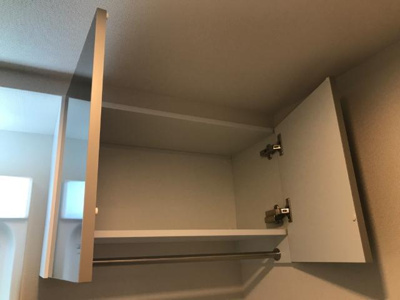 【収納】 | （仮）ユニヴァリィⅡ　Ｋ大津町1LDK／1LDK | 洗濯機上部収納（イメージ）