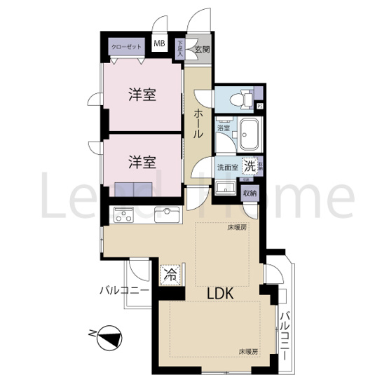 【間取り】 | メルシー武蔵小山