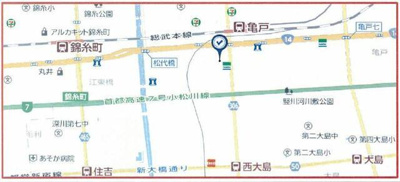 【地図】 | ＡＸＡＳ東京イーストレジデンス | 錦糸町　亀戸利用可　通勤通学… 
