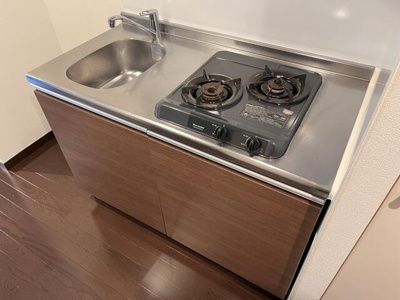 【キッチン】 | ＡＸＡＳ東京イーストレジデンス | ガスコンロ２口のシステムキッ… 