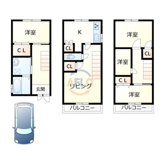 【間取り】 | 阿倍野区共立通1丁目　貸戸建 | 阿倍野区共立通1丁目　貸戸建　