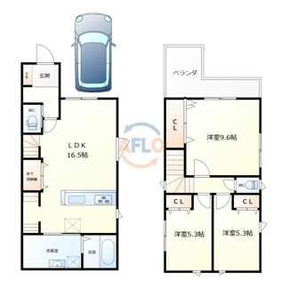 【間取り】 | 桑津新築戸建　A号地 | 桑津新築戸建　A号地　間取り