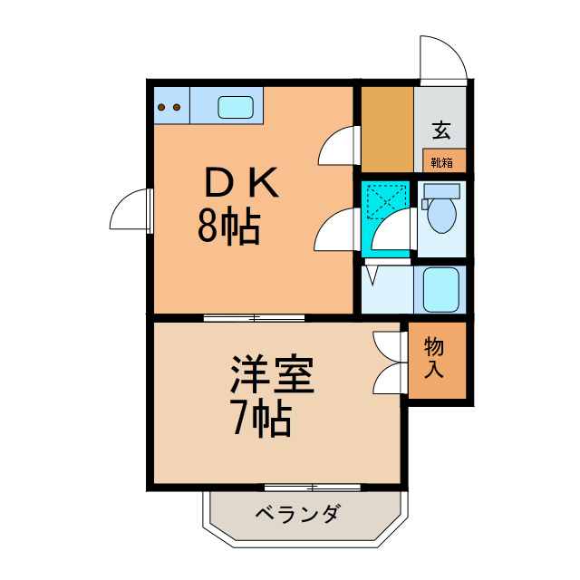 コーポラスY＆Kの間取り