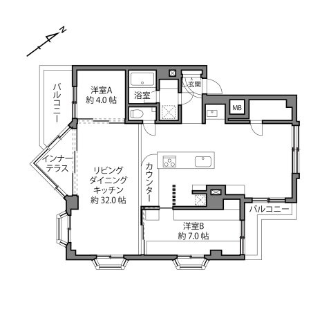 【間取り】 | グランドメルシー駒沢