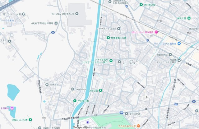 高砂市阿弥陀町魚橋　新築一戸建ての地図