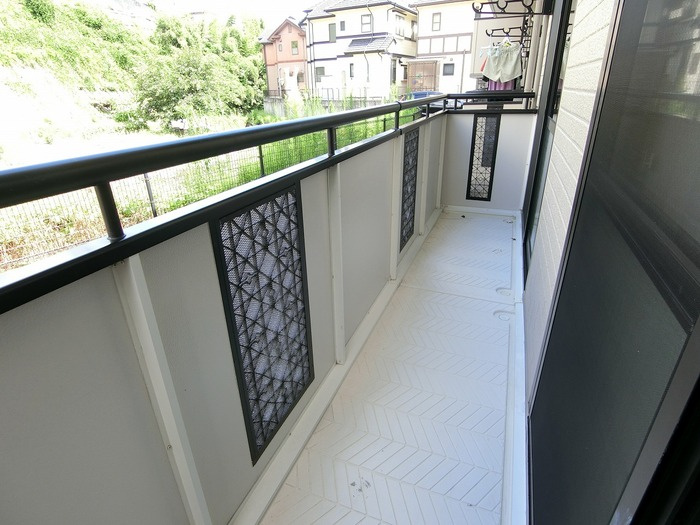 セジュール茅原のバルコニー