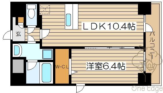 エクセルシア天神橋の間取り