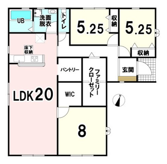 【間取り】 | 【20万円ｷｬｯｼｭﾊﾞｯｸ対象物件】リーブルガーデン北葛城郡広陵町萱野3期 全4棟 1号棟