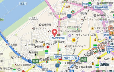 【地図】 | BPRレジデンス新梅田