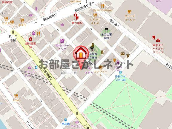 レジディア新川の地図