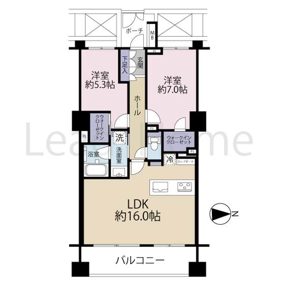 【間取り】 | ディアナコート恵比寿