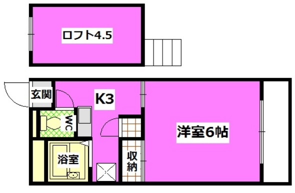 レオパレスカサグランデの間取り