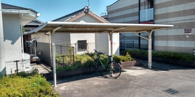 【その他共用部分】 | レオパレス紀北 | 屋根付き駐輪場
