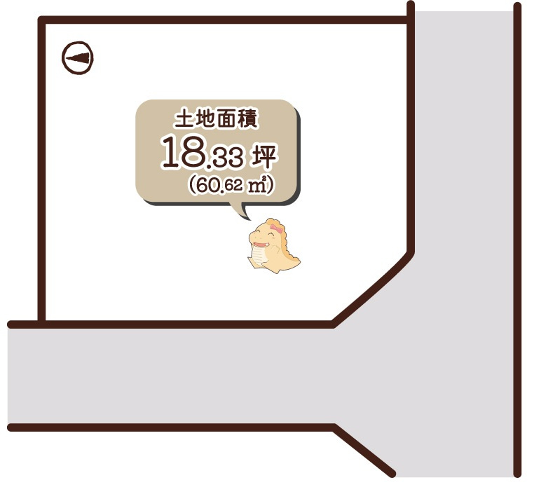 向島立河原町の区画図