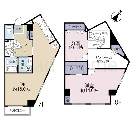【間取り】 | シャトレー渋谷