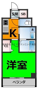 仲介手数料０円！S-RESIDENCE上前津Southの間取り