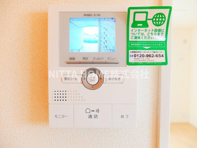 ミニョンプラス１のセキュリティ|モニタ付きインターホン設置しています◎