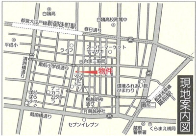 【地図】 | スカイコート蔵前Ⅱ