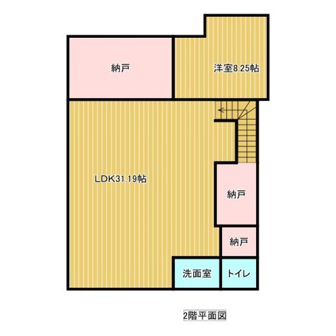 桐生市境野町7丁目中古戸建の間取り|間取り2階