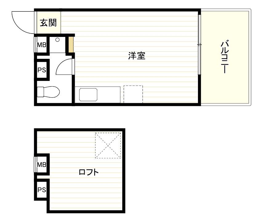 是空NAMBA NISHIの間取り