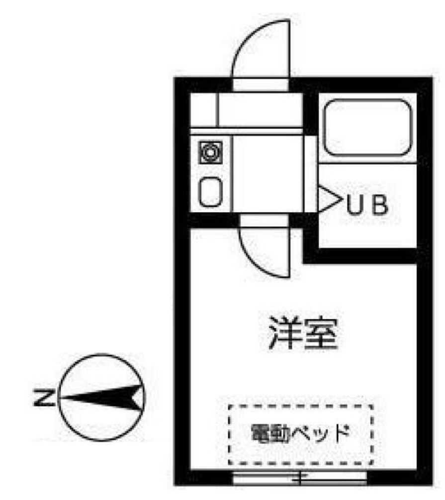 第１６紀州ハイツの間取り|使いやすい１Kタイプ☆