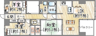 【間取り】 | フォルム逆瀬川 | 間取
