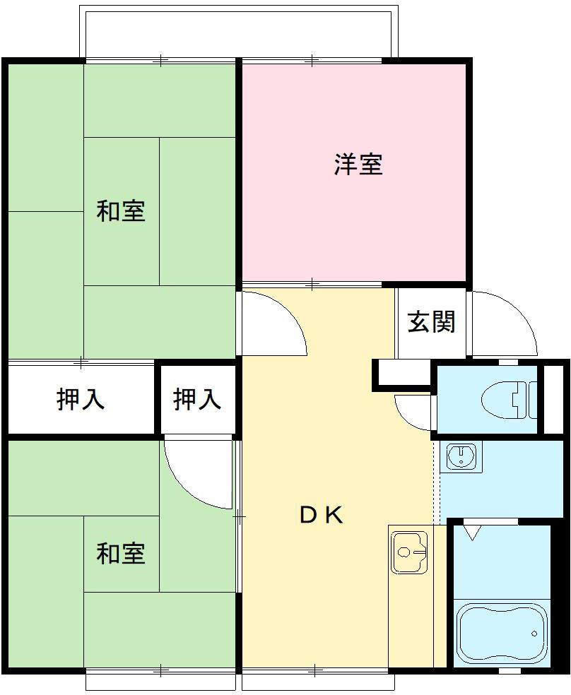 ファミール林　Ｂ棟の間取り