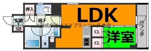 仲介手数料０円！オーパスレジデンス名古屋ステーションの間取り