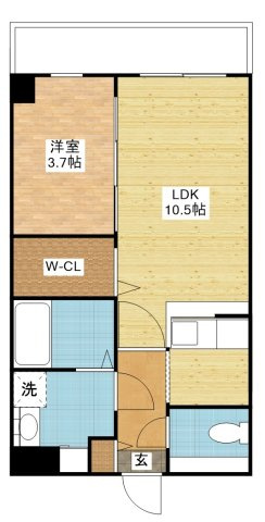 modern palazzo文教通りの間取り