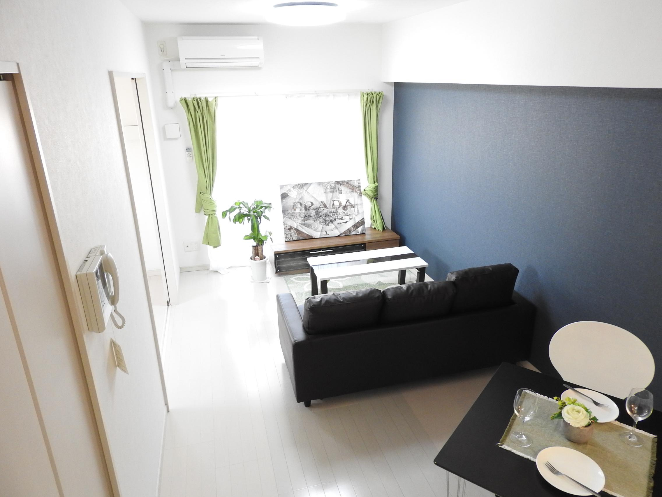 modern palazzo文教通りの居間・リビング