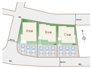 【区画図】 | 沖縄市知花（全3棟） | 区画図♪