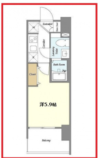 【間取り】 | ラドゥセール四ツ木ウエスト